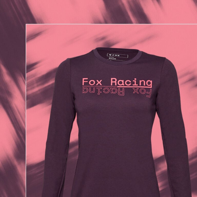 purple mtb jersey over pink background