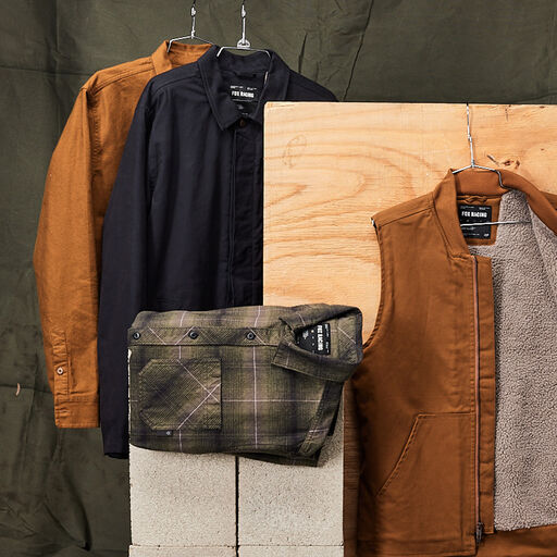 A group of work wear products.