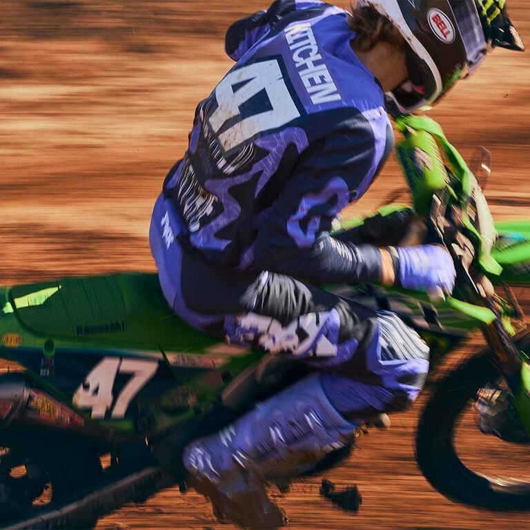 Levi Kitchen on Moto Bike