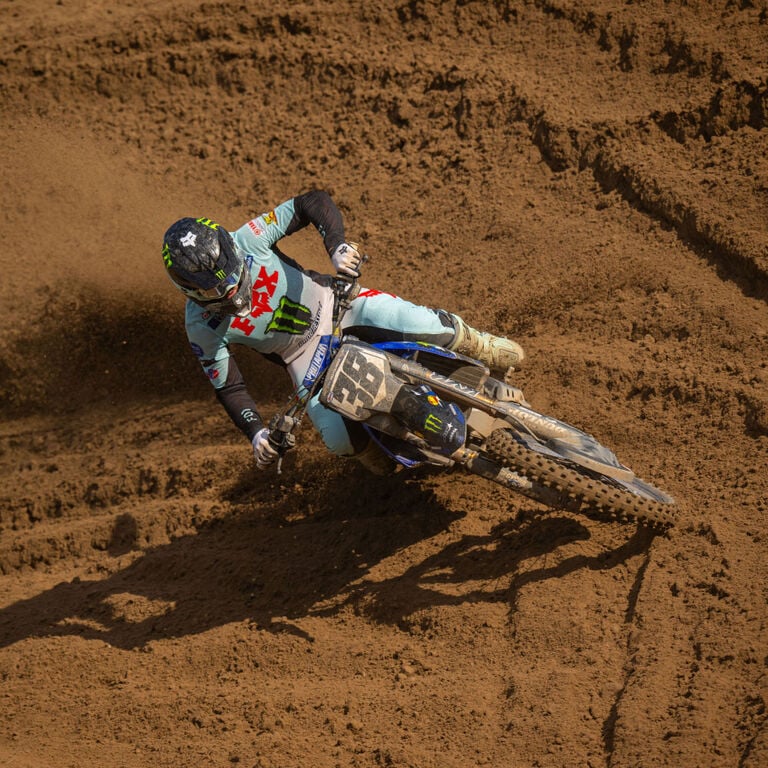 Dirt bike rider on Moto Bike