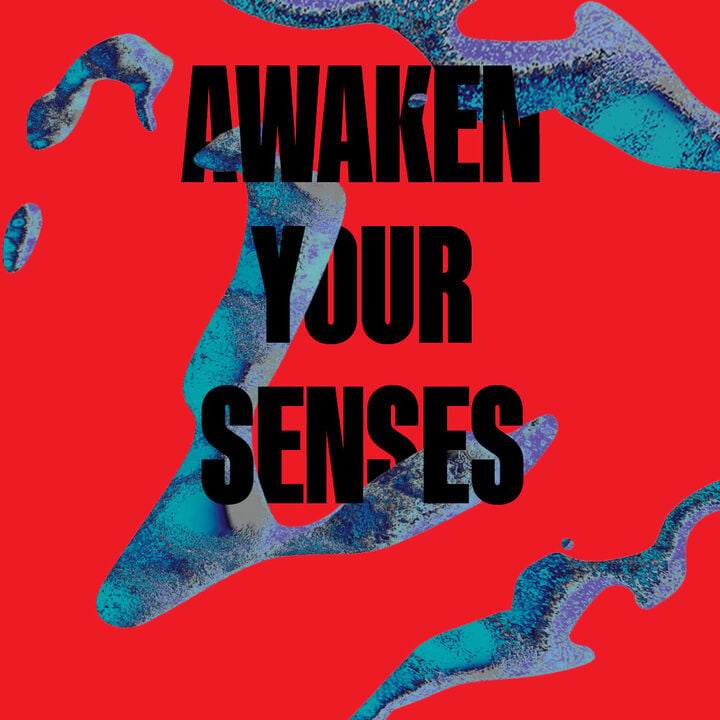 Text stating "Awaken your senses"