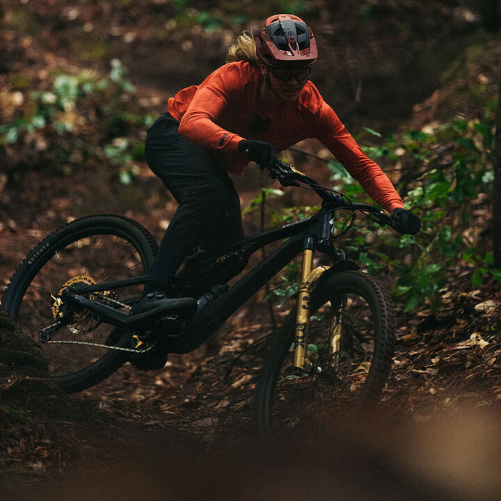 MTB rider on a DH trail
