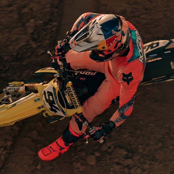 MX racer on a dirt bike