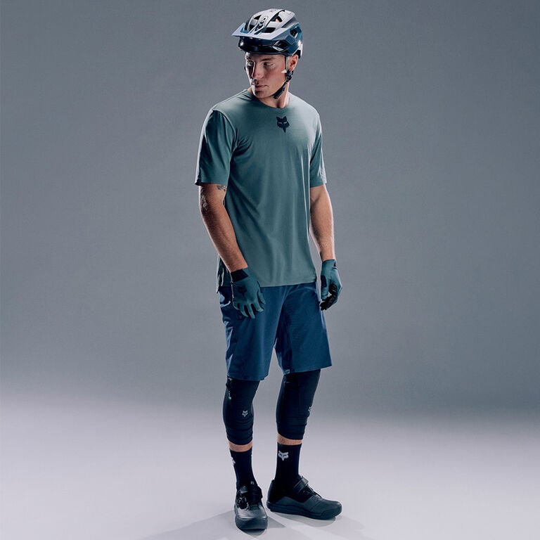 Tahnee Segrave on MTB bike wearing new collection