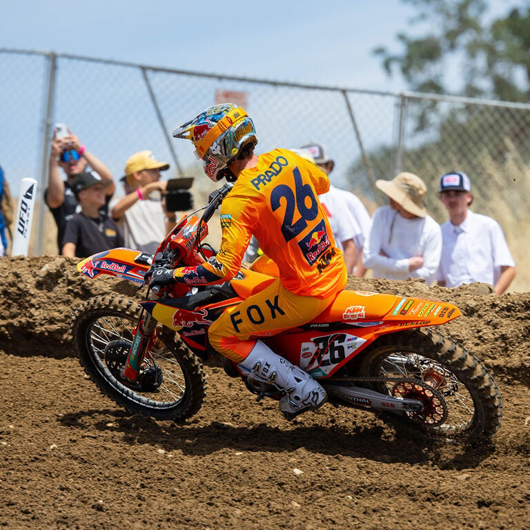 Levi Kitchen on Moto Bike