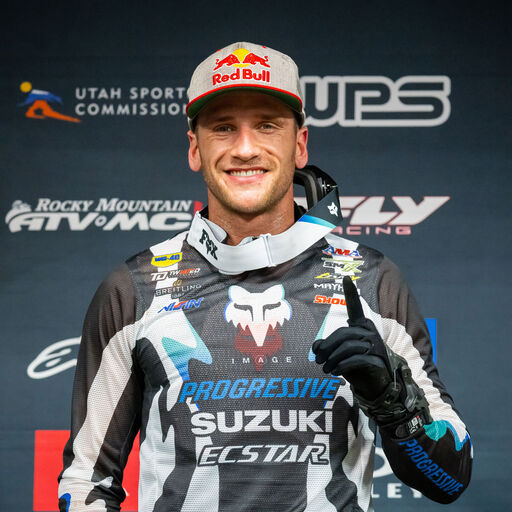 Ken Roczen riding past the pits.