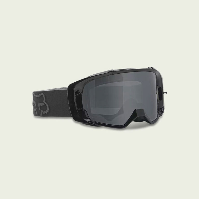 Black, blue, and neon green dirt bike glove. 