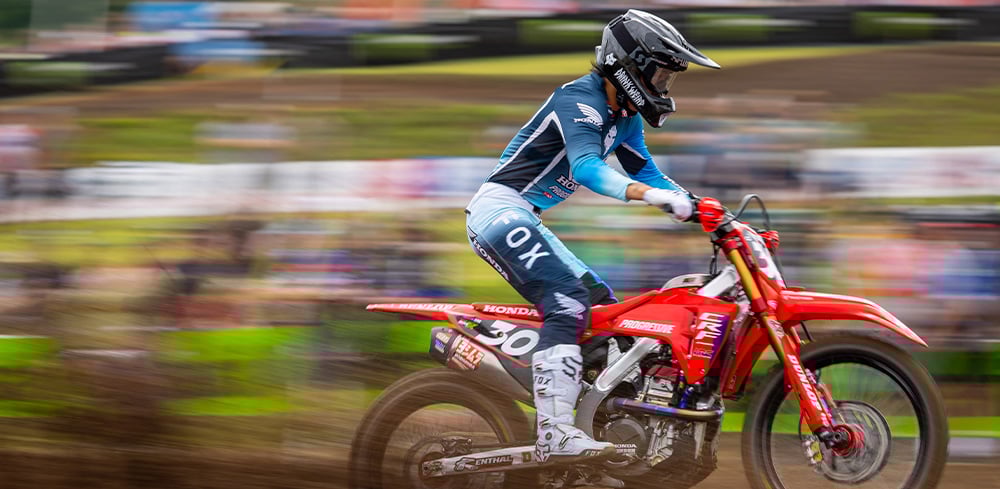 Motocross rider wearing Airline two